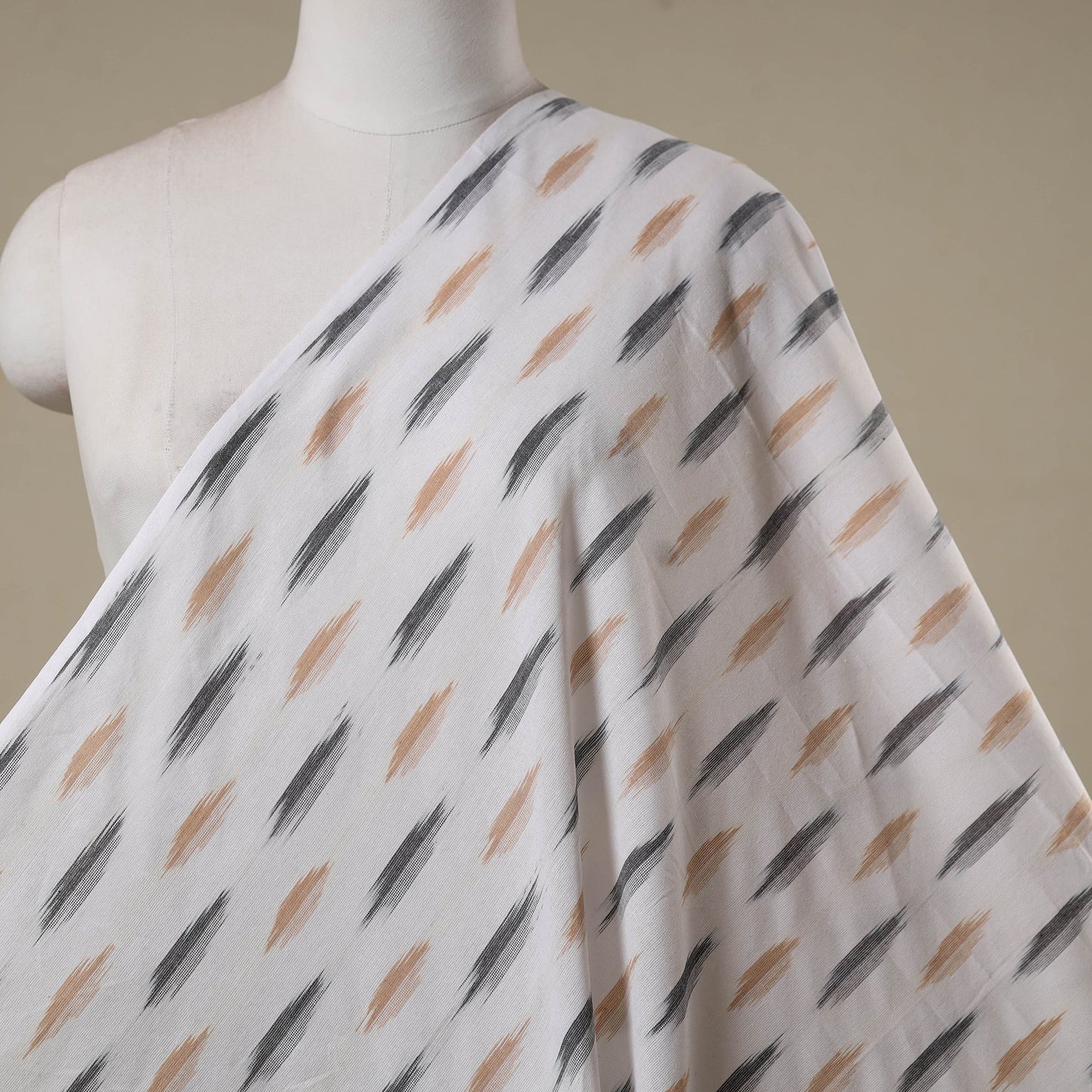 Cotton pochampally ikat fabric 09 - handcrafted