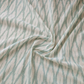 White Cotton Pochampally Ikat Fabric