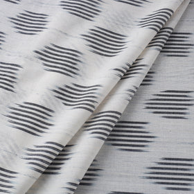 White - cotton pochampally ikat fabric 14 - handcrafted