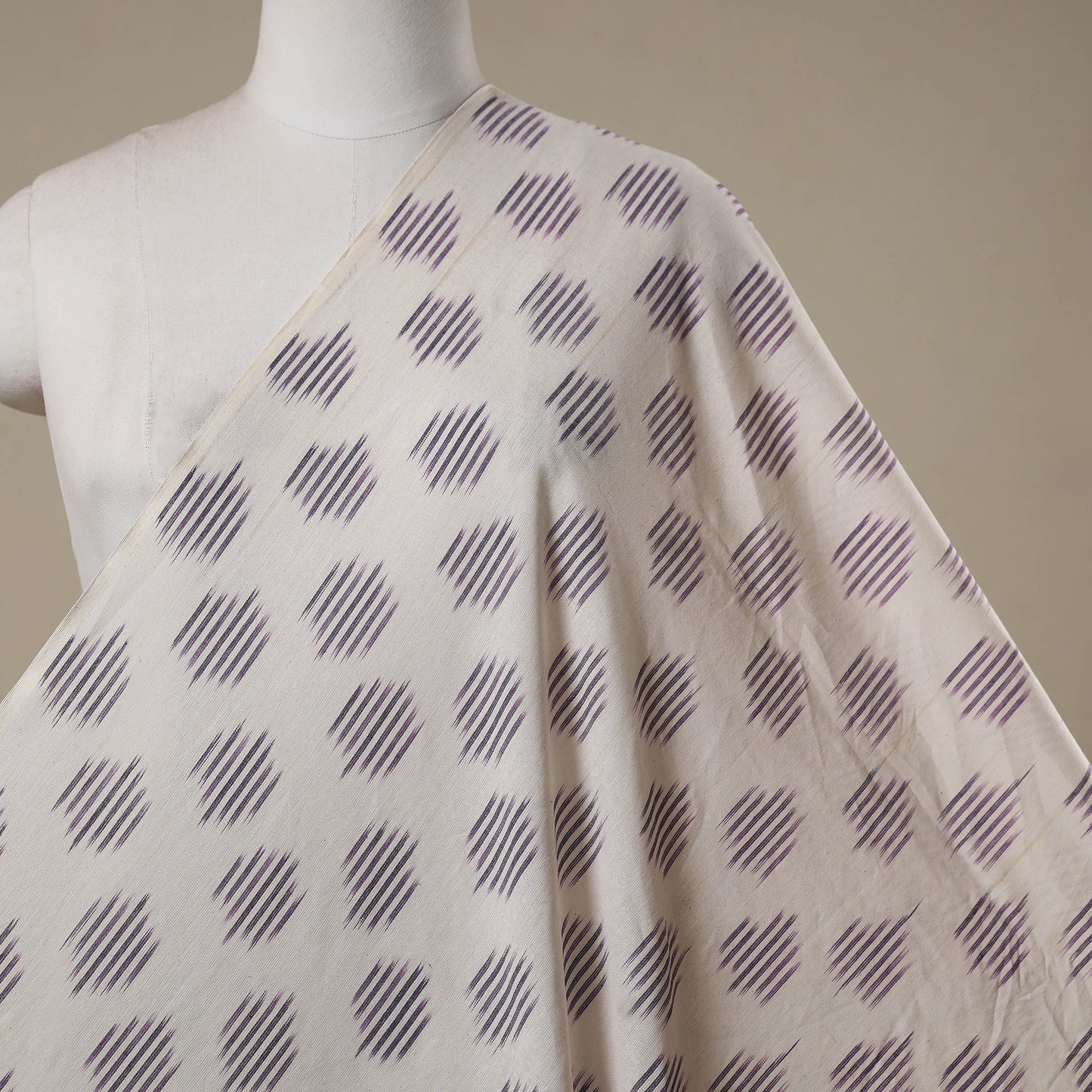 Cotton pochampally ikat fabric 14 - handcrafted