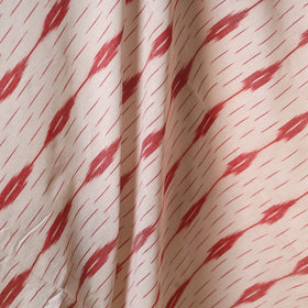 White - cotton pochampally ikat fabric 15 - handcrafted