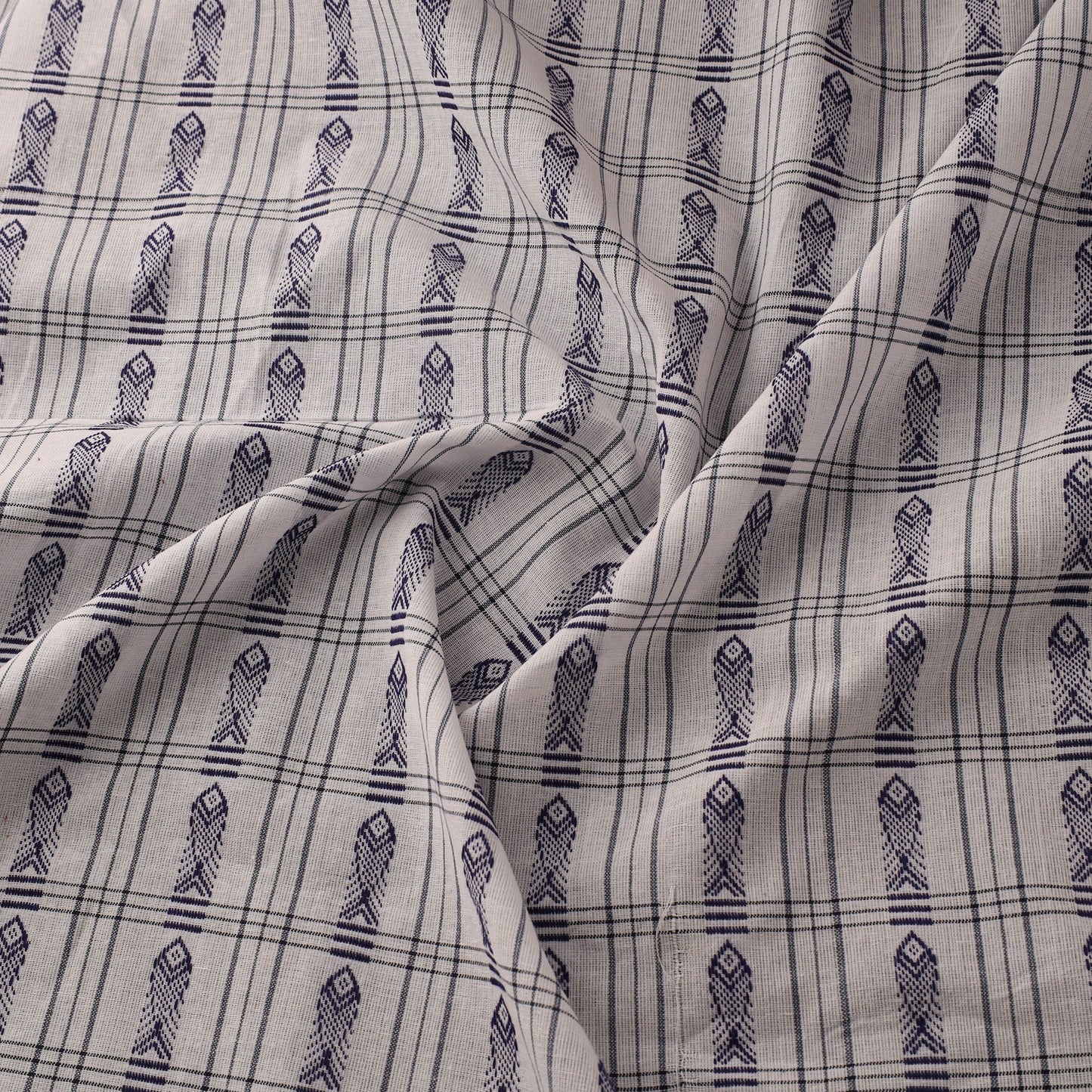 Cotton sambalpuri ikat fabric 10 - handcrafted