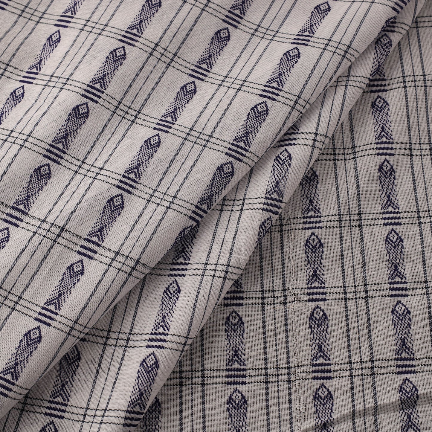 Cotton sambalpuri ikat fabric 10 - handcrafted