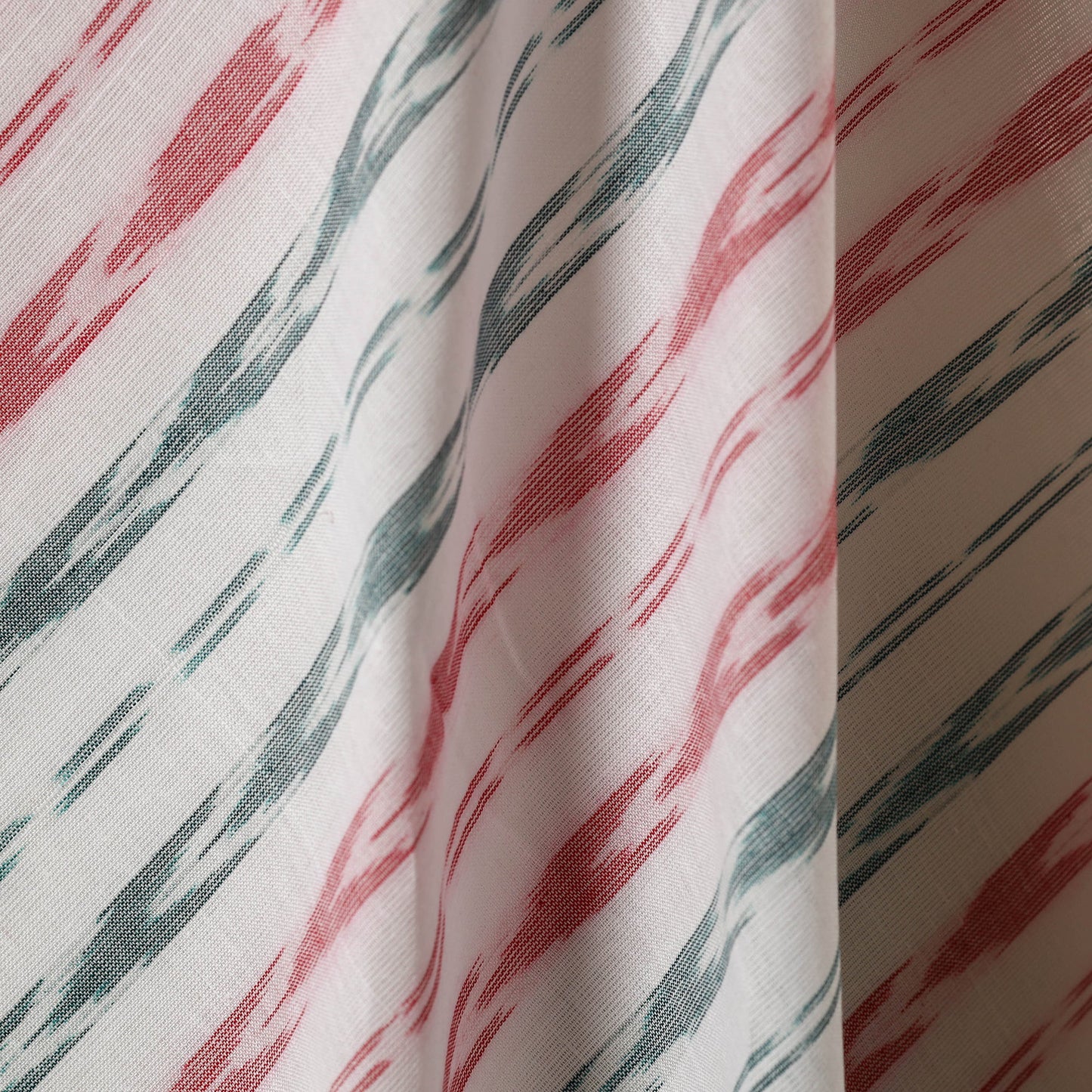 White - cotton sambalpuri ikat fabric 24 - handcrafted