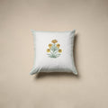 Cotton sanganeri cushion cover (16 x 16 in) 08 - handcrafted