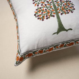 Cotton sanganeri cushion cover (16 x 16 in) 114