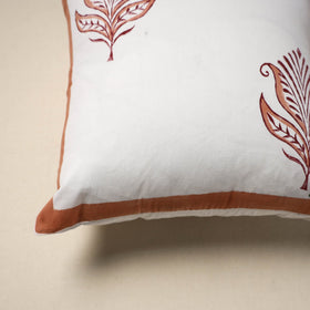 Cotton sanganeri cushion cover (16 x 16 in) 22 - handcrafted