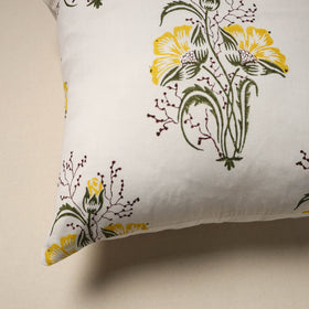 Cotton sanganeri cushion cover (16 x 16 in) 47 - handcrafted