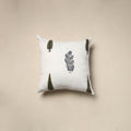 Cotton sanganeri cushion cover (16 x 16 in) 48 - handcrafted