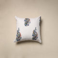 Cotton sanganeri cushion cover (16 x 16 in) 59 - handcrafted