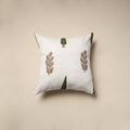 Cotton sanganeri cushion cover (16 x 16 in) 92 - handcrafted