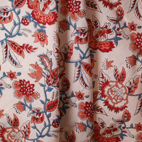 White - cotton sanganeri fabric 10 - handcrafted