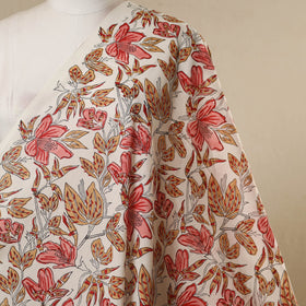 White - cotton sanganeri fabric 10 - handcrafted