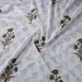 White - cotton sanganeri fabric 11 - handcrafted