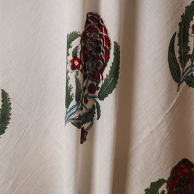 White - cotton sanganeri fabric 14 - handcrafted