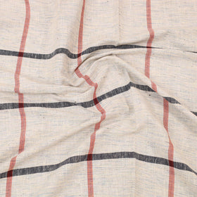 White - cotton single handloom bed cover (90 x 60 in) 74