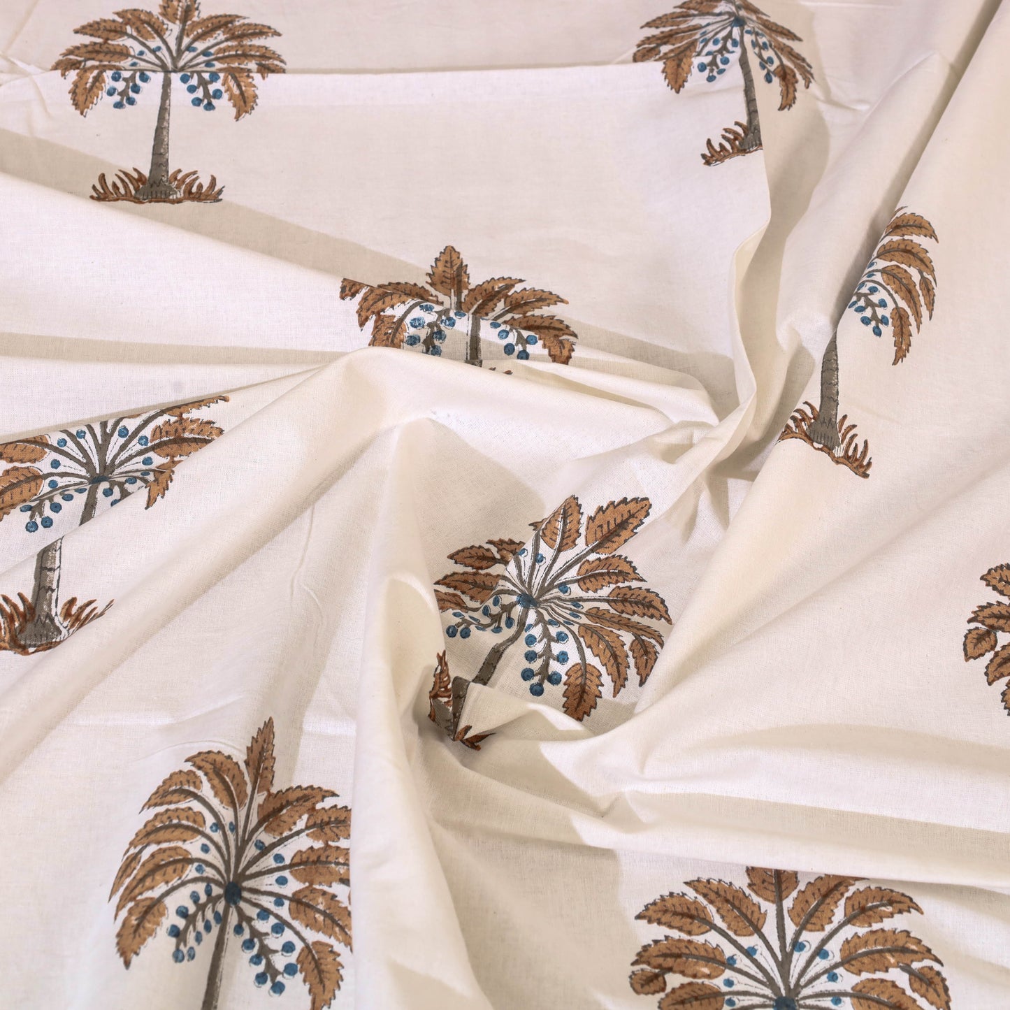  Block Print Cotton Single Sanganeri Bed Sheet 