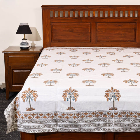  Block Print Cotton Single Sanganeri Bed Sheet 
