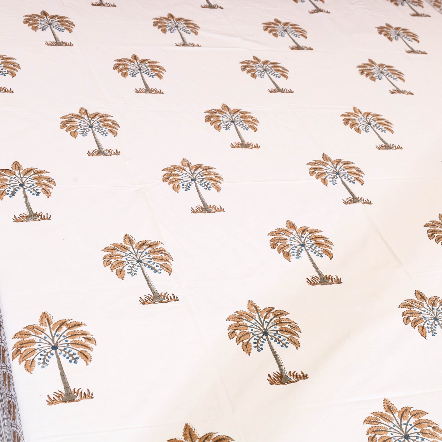  Block Print Cotton Single Sanganeri Bed Sheet 