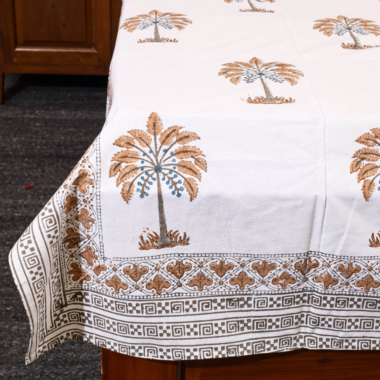  Block Print Cotton Single Sanganeri Bed Sheet 