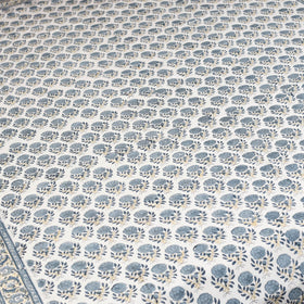 White - cotton single sanganeri bed sheet (90 x 60 in) 41