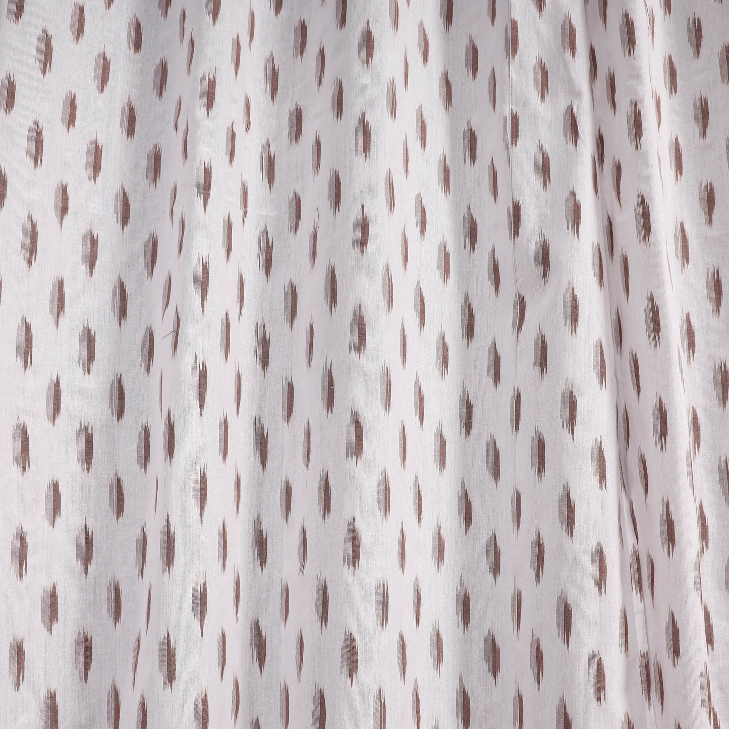 White - cotton window pochampally ikat curtain (5 x 3 feet)