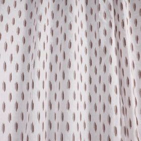 White - cotton window pochampally ikat curtain (5 x 3 feet)