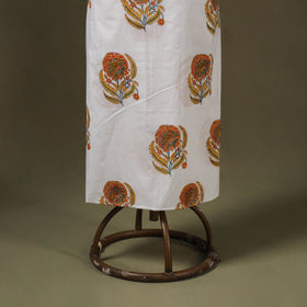 White - designer! Cotton unstitched dress material