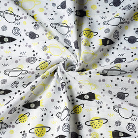 Buy White Digital Printing Linen Fabric Online at iTokri.com