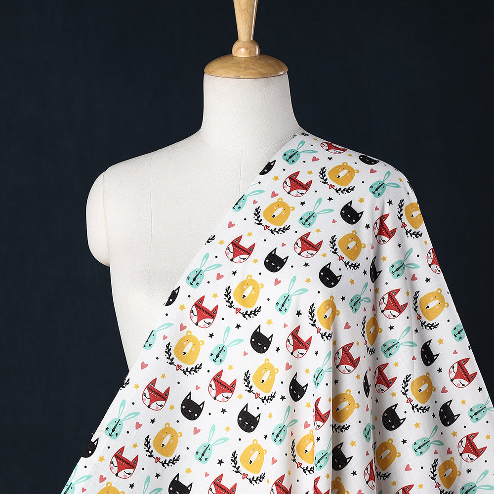  White Digital Printing Linen Fabric 