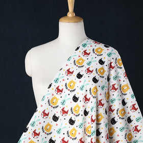  White Digital Printing Linen Fabric 