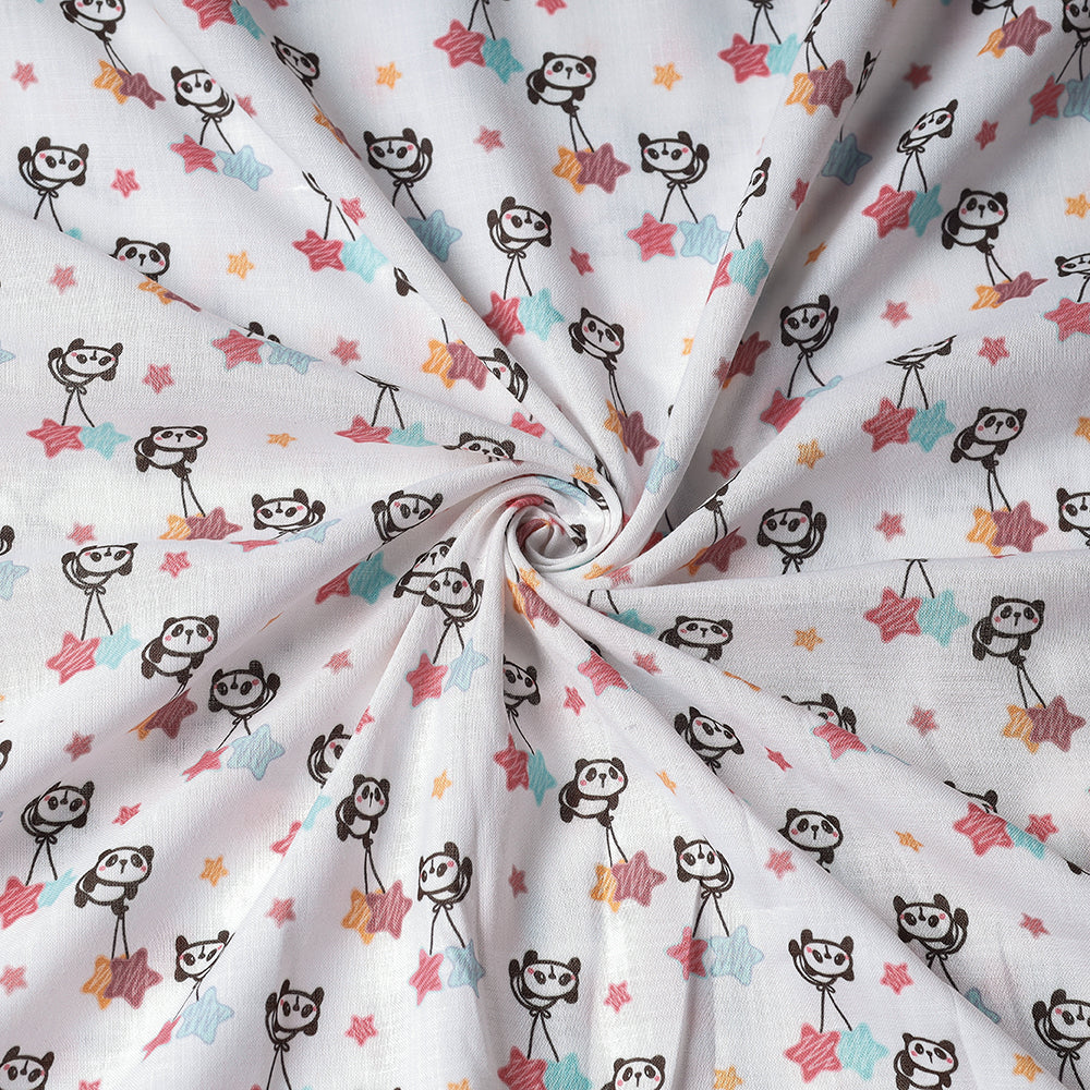 Buy White Digital Printing Linen Fabric Online at iTokri.com