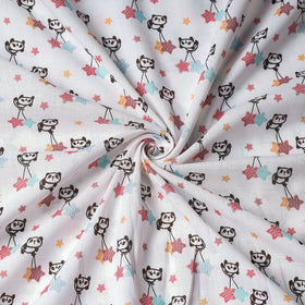 Buy White Digital Printing Linen Fabric Online at iTokri.com