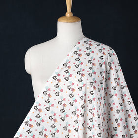 Buy White Digital Printing Linen Fabric Online at iTokri.com