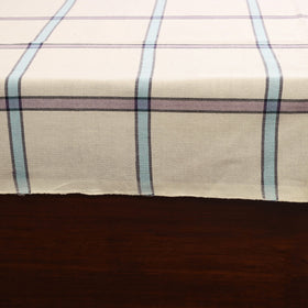 White - double handloom cotton bed sheet (108 x 90 in) 14