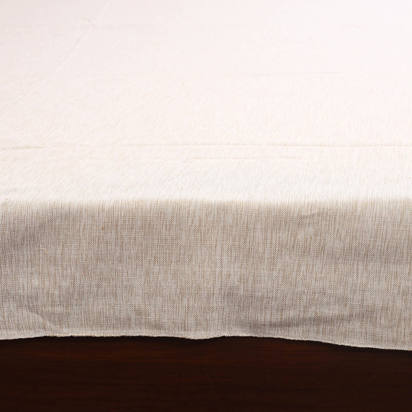 White - double handloom cotton bed sheet (108 x 90 in) 15