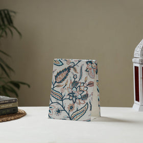 White - fabric embellished handmade photo frame (8 x 6 in)