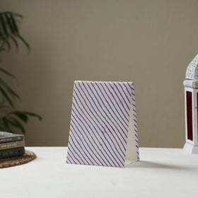 White - fabric embellished handmade photo frame (8 x 6 in)