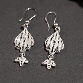 White - filigree sterling silver earrings from kalinga 09
