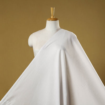 White - flex cotton prewashed plain fabric 16 - handcrafted
