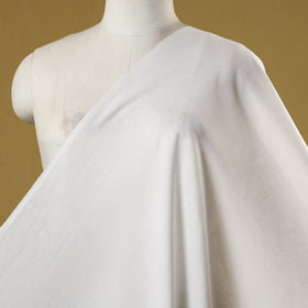White - flex cotton prewashed plain fabric 16 - handcrafted