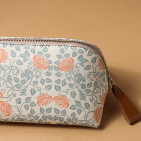  Floral Printed Handcrafted Multipurpose Toiletry Pouch 