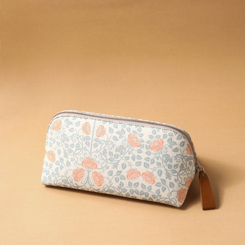  Floral Printed Handcrafted Multipurpose Toiletry Pouch 