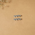 German silver hair clip (set of 2) 06 - handcrafted