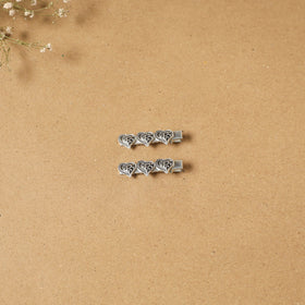 German silver hair clip (set of 2) 06 - handcrafted
