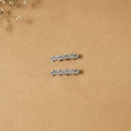 German silver hair clip (set of 2) 09 - handcrafted