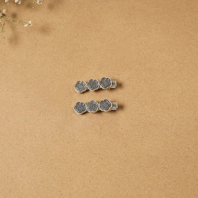 German silver hair clip (set of 2) 11 - handcrafted