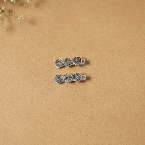 German silver hair clip (set of 2) 11 - handcrafted