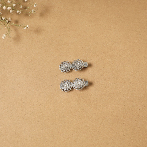 German silver hair clip (set of 2) 12 - handcrafted