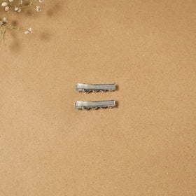 German silver hair clip (set of 2) 14 - handcrafted
